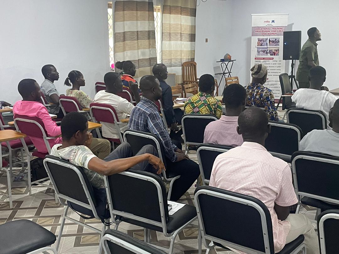 Audience attending the vocational training programme for girls and women